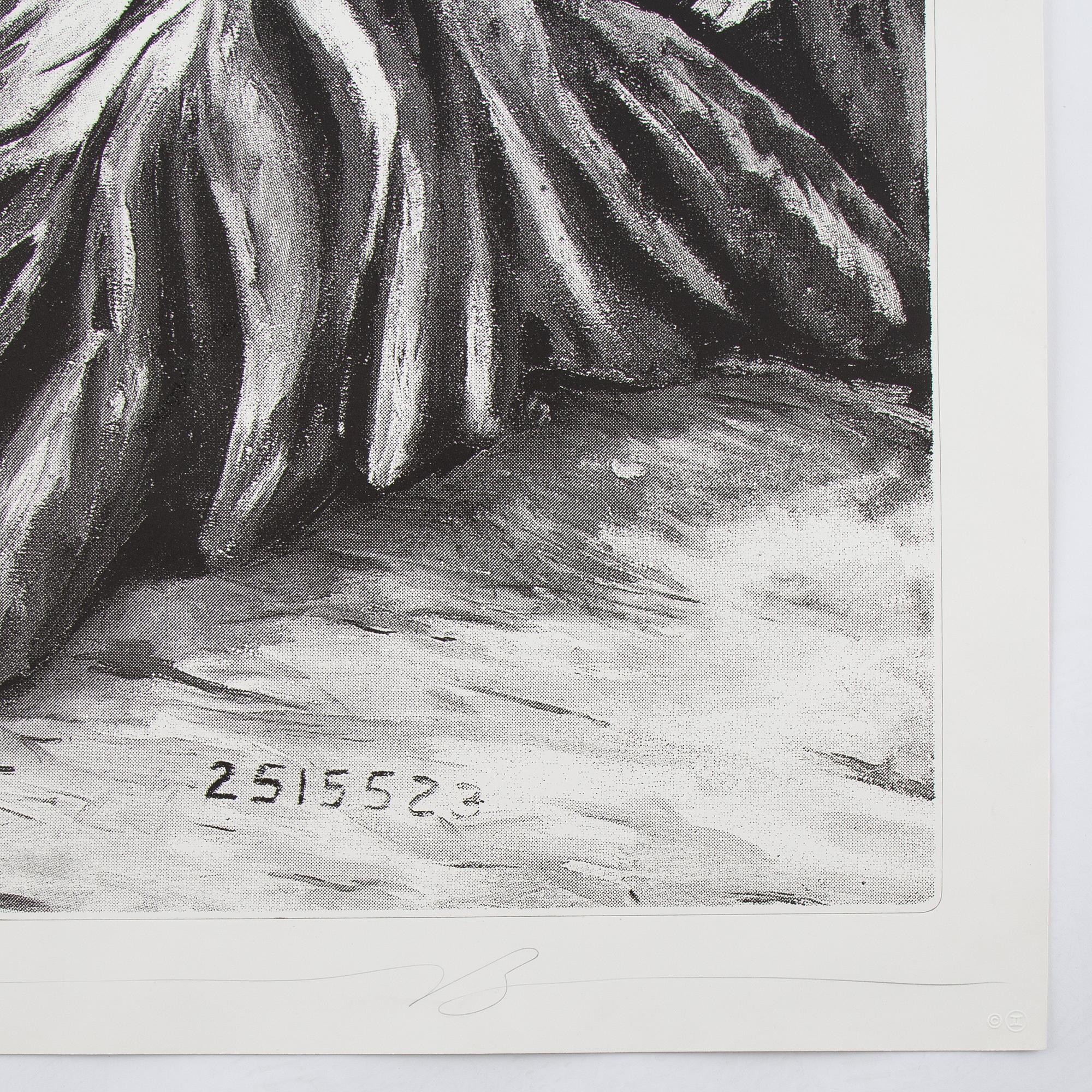 Jonathan Borofsky, lithograph in color, signed and numbered 5/20.