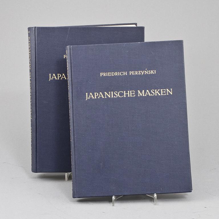 BÖCKER, 2 volymer, "Japanische Masken", Friedrich Perzynski, Berlin und Leipzig verlag von walter de gruyter & Co, 1925.