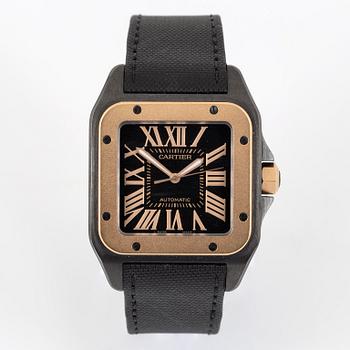 Cartier, Santos, 100, wristwatch, 51,1 x 42,6 mm.