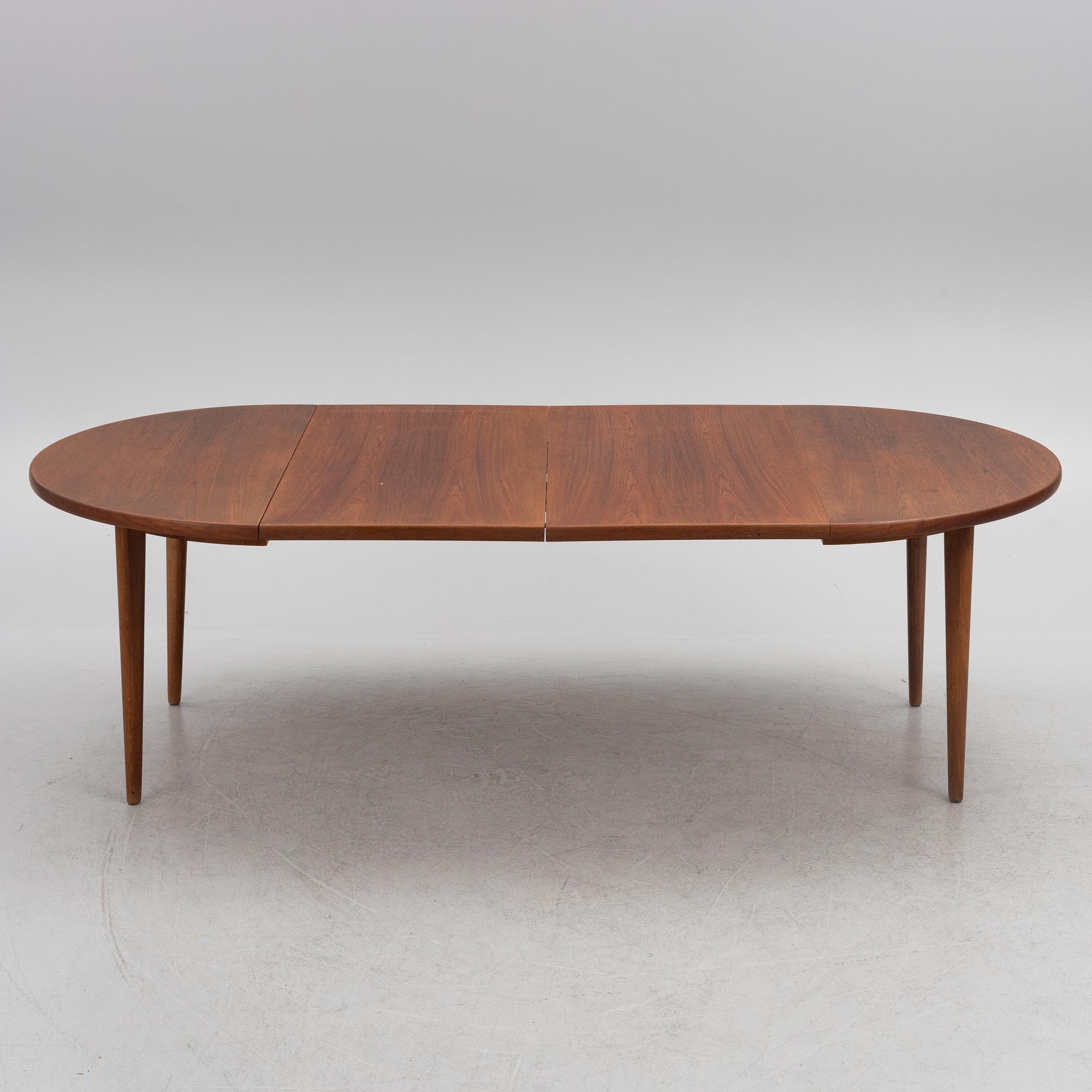 Karl Erik Ekselius, a dining table, JOC Möbler, Vetlanda, 1960s.