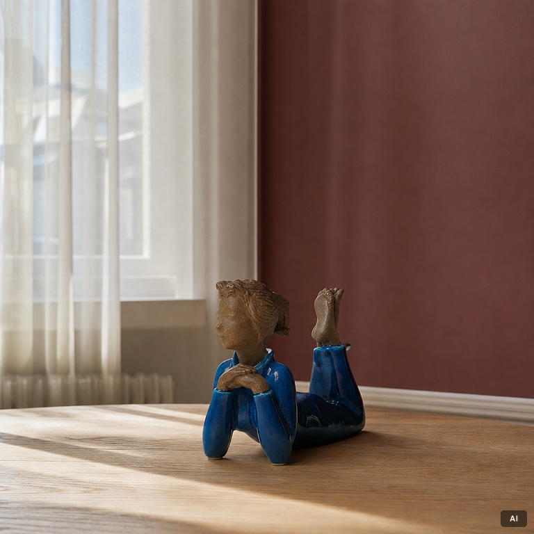 Johannes Hedegaard, a stoneware figurine, Royal Copenhagen, Denmark.