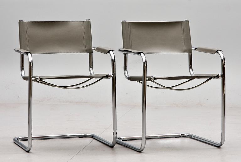 KARMSTOLAR, ett par, "MG 5/B", Matteo-Grassi, Centro Studi.