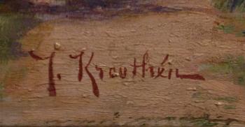 Johan Krouthén, "Totalvy över Linköping från Tannefors 1884".