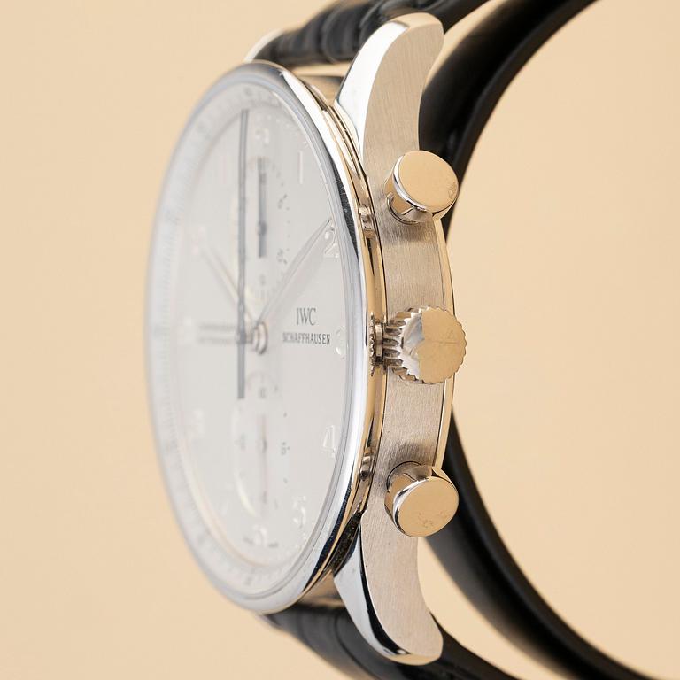 IWC, Portuguese, "Platinum Case", Chronograph Rattrapante, ca 2000.