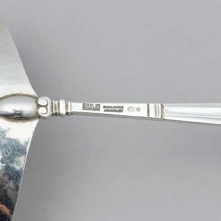 Georg Jensen, bestickuppsättning, 139 delar "Konge/Acorn", sterling silver, design Johan Rohde, Köpenhamn efter 1945.