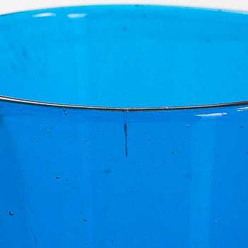 Drinking glasses, 14 pieces, pressed glass, mid-20th century.