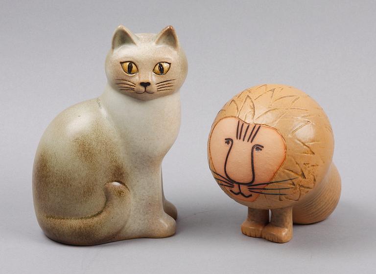 FIGURINER, 2 st, keramik, Lisa Larson Gustavsberg.