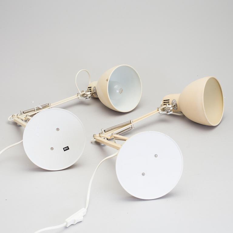 SKRIVBORDSLAMPOR, ett par, metall, IKEA, sannolikt 1970-tal.