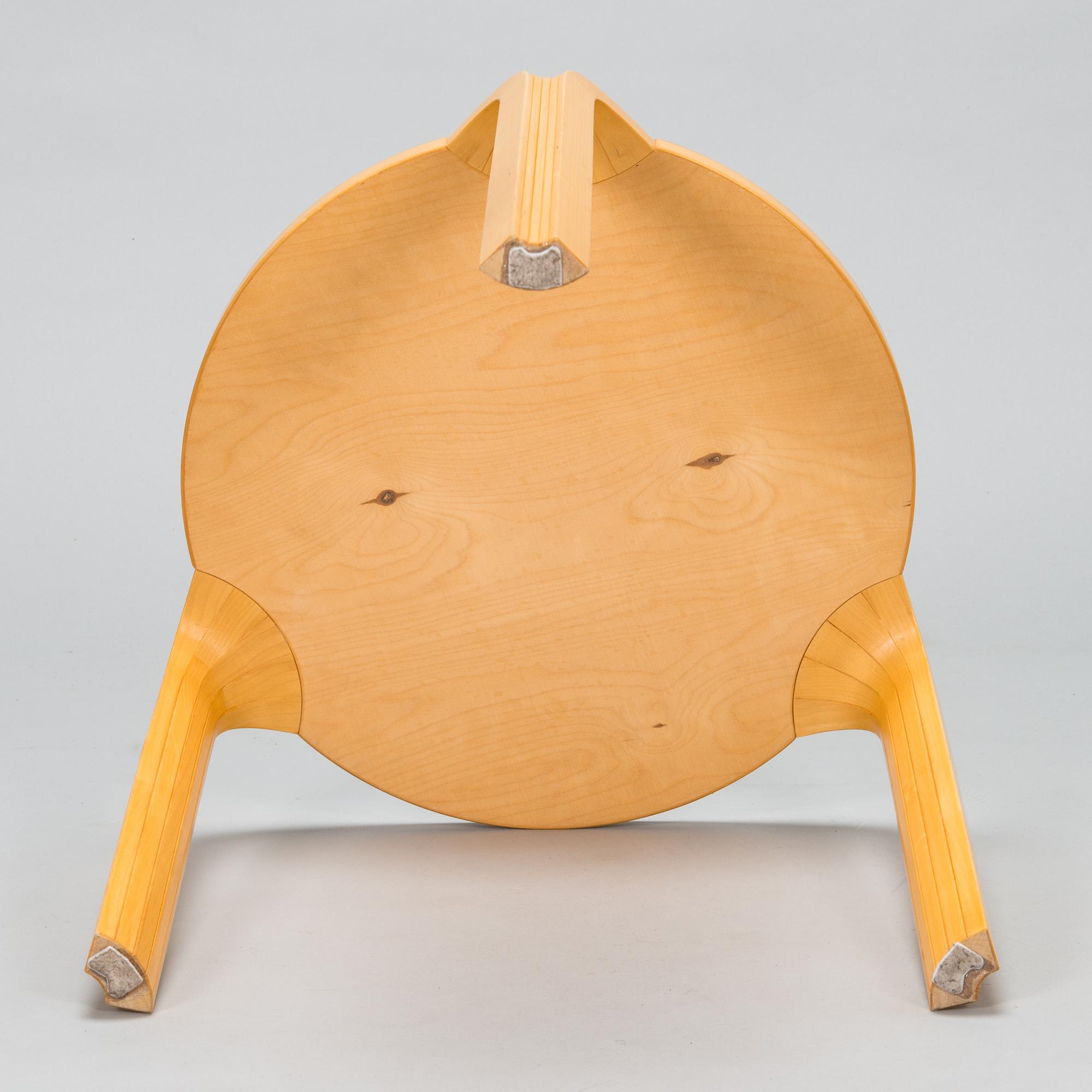 Alvar Aalto, an early 1990's 'X600' stools for Artek.