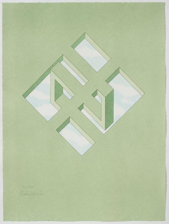 Oscar Reutersvärd, Komposition.