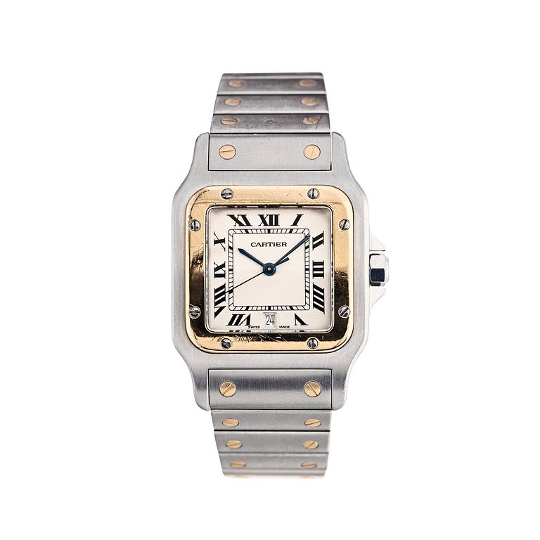 Cartier - Santos. Steel. Quartz. 29 x 29 mm.