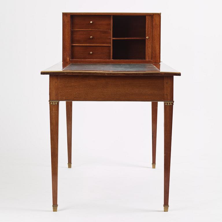 A late Gustavian style writing table, 19th century.