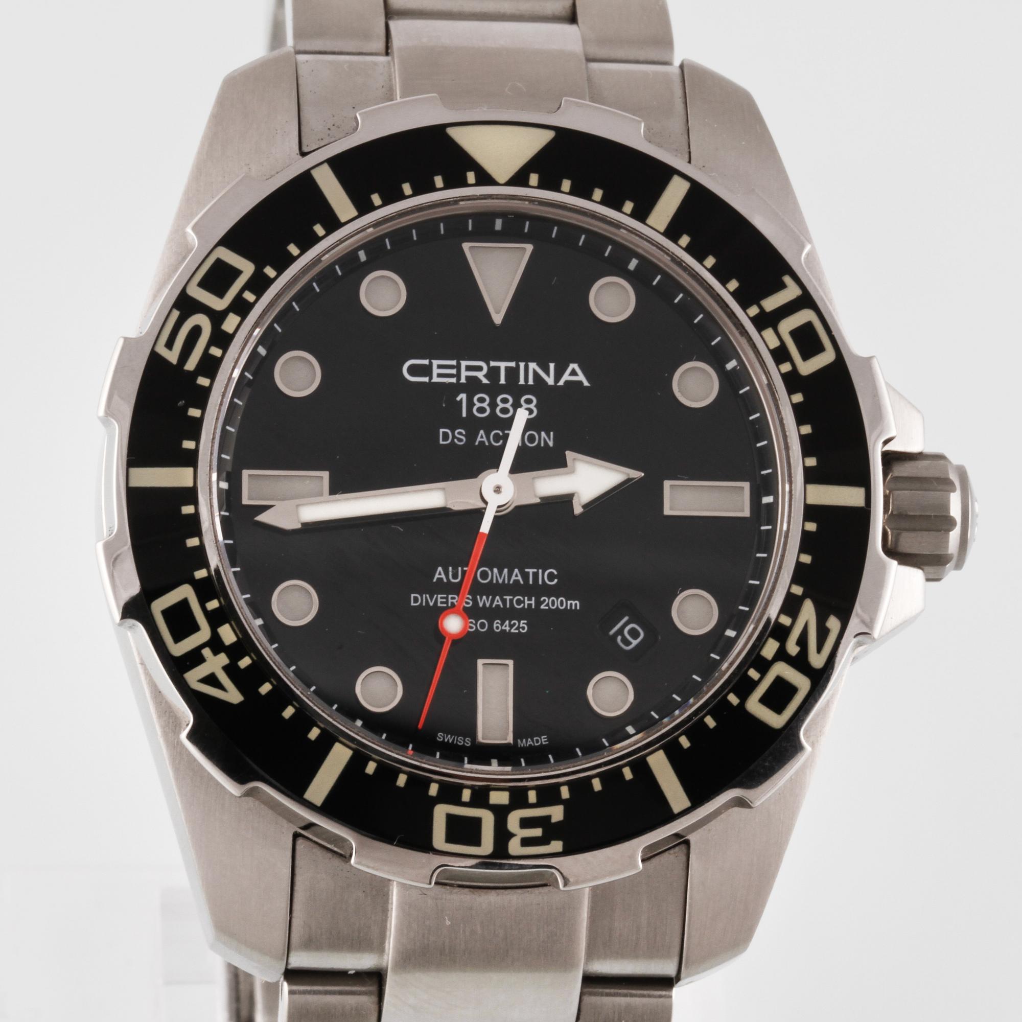 ARMBANDSUR, CERTINA, DS Action, stål, 2012.