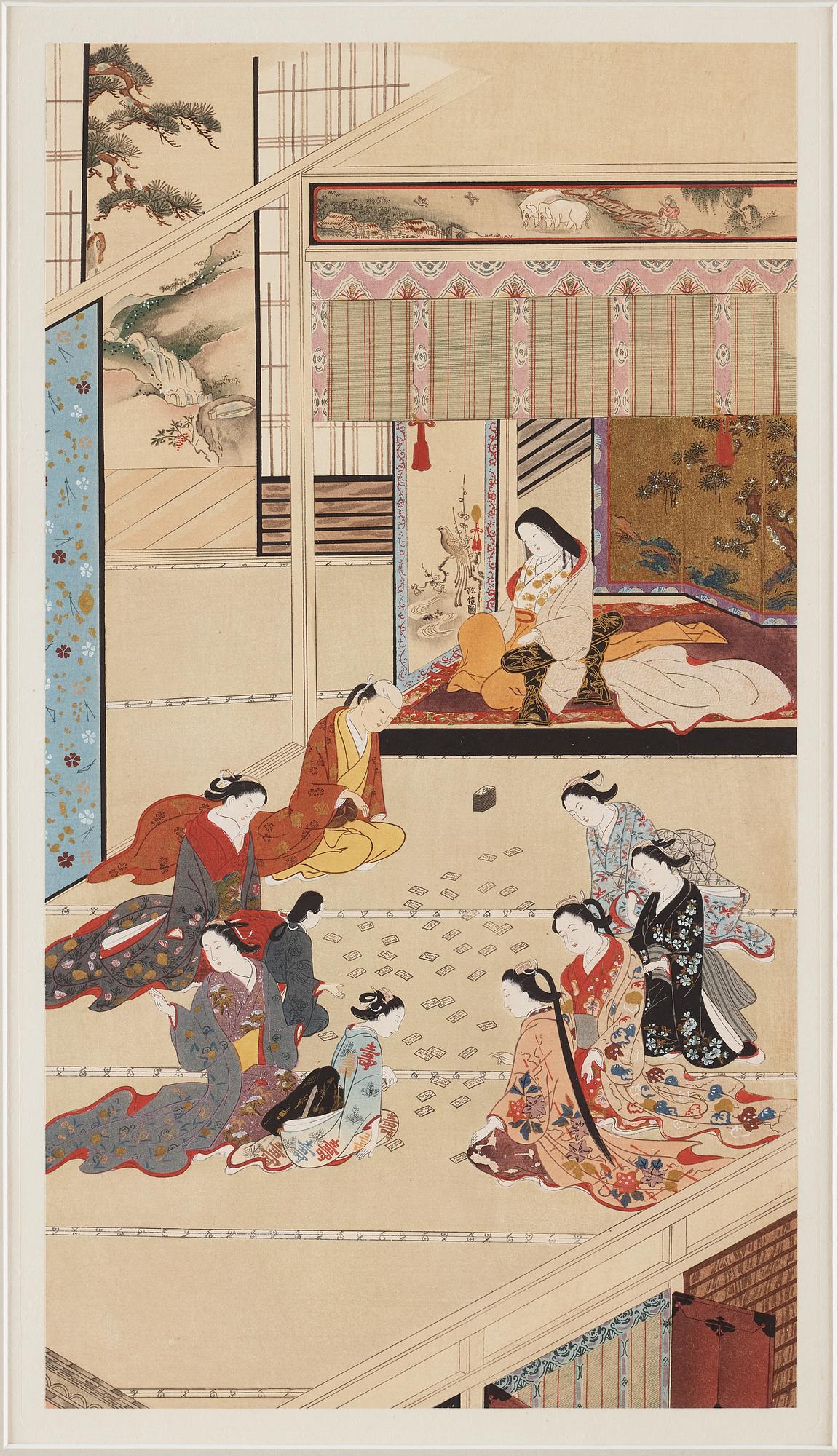 OKÄND KONSTNÄR, blandteknik. Japan, omkring 1900.