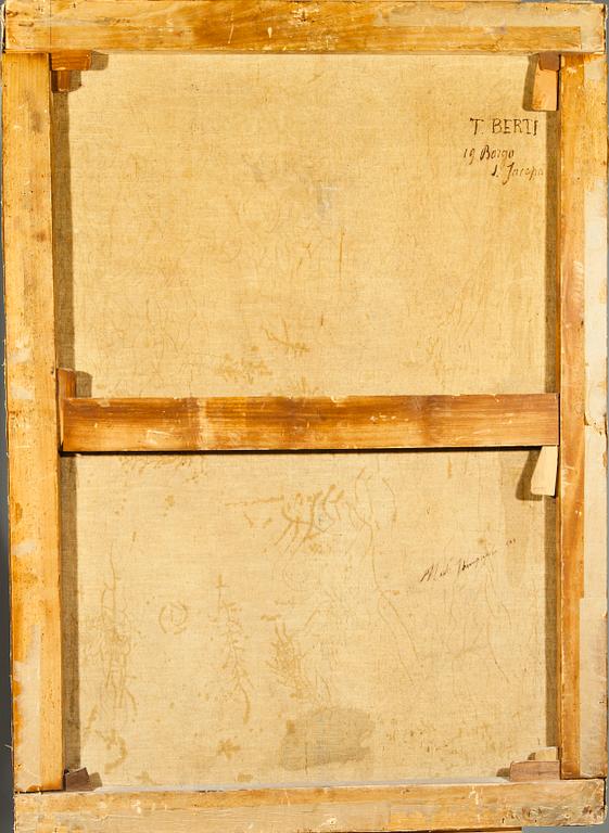 T. BERTI, efter Rafael, olja på duk, 1800-tal.