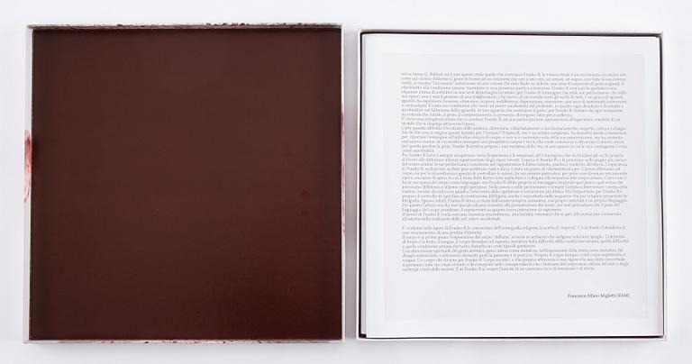 Franko B, complete boxed set with 10 prints by Franko B and text by Francesca Alfano Miglietto.