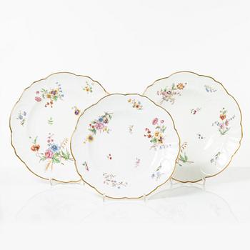 Servisdelar, 55st, porslin, Rörstrand, sent 1800-/tidigt 1900-tal.