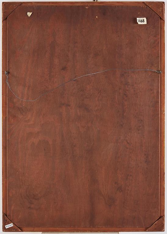 A Chinese Export mirror painting, Qing dynasty, 18th Century.