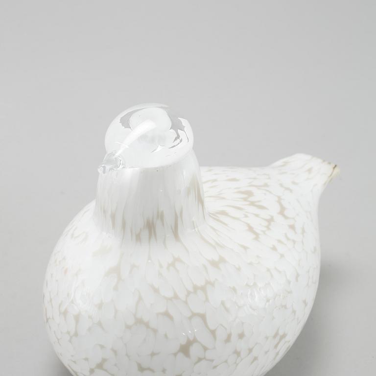 FÅGLAR, 2 st, glas, Oiva Toikka, Nuutajärvi, Iittala, 1900-talets andra hälft,