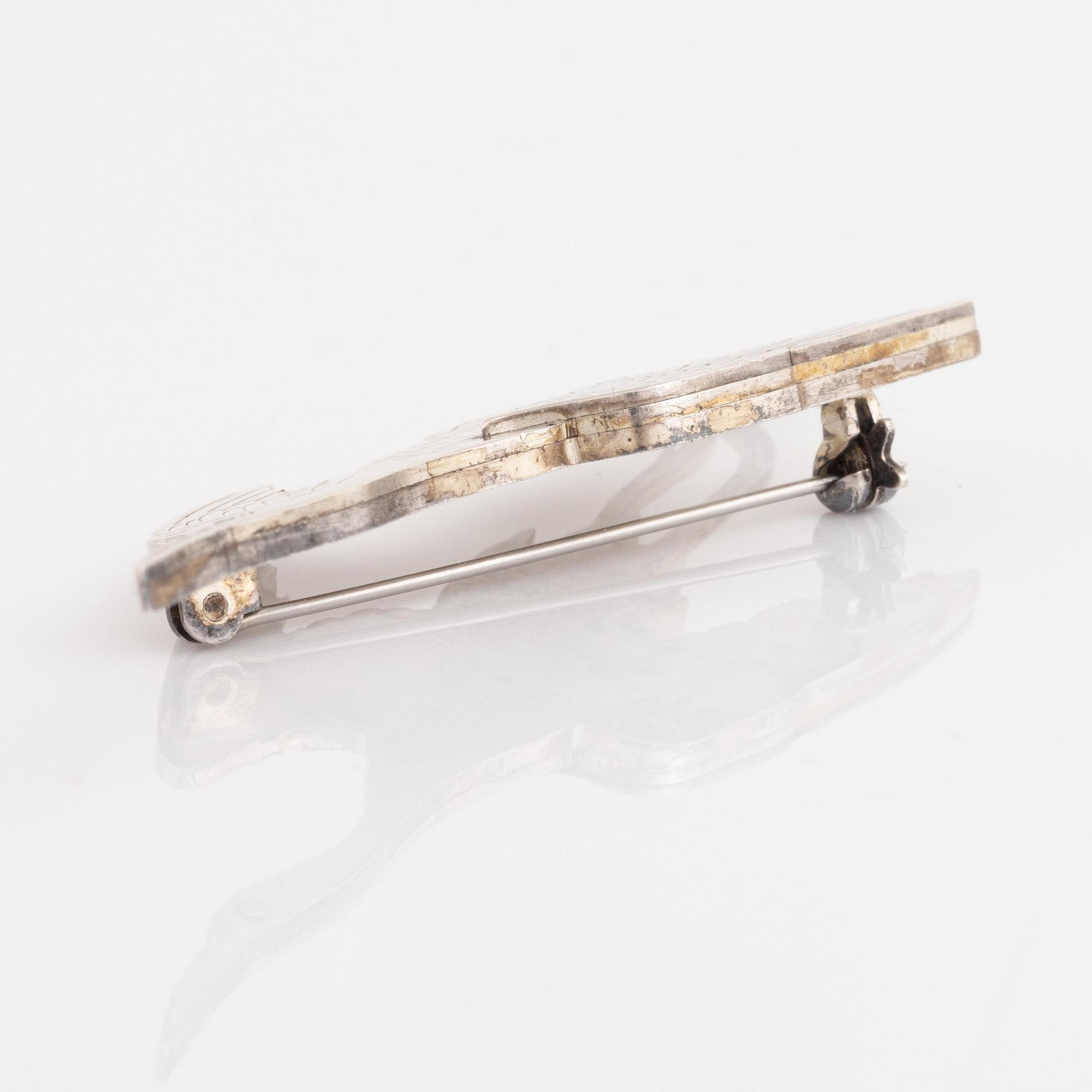 Wiwen Nilsson, sterlingsilver brooch, Lund.