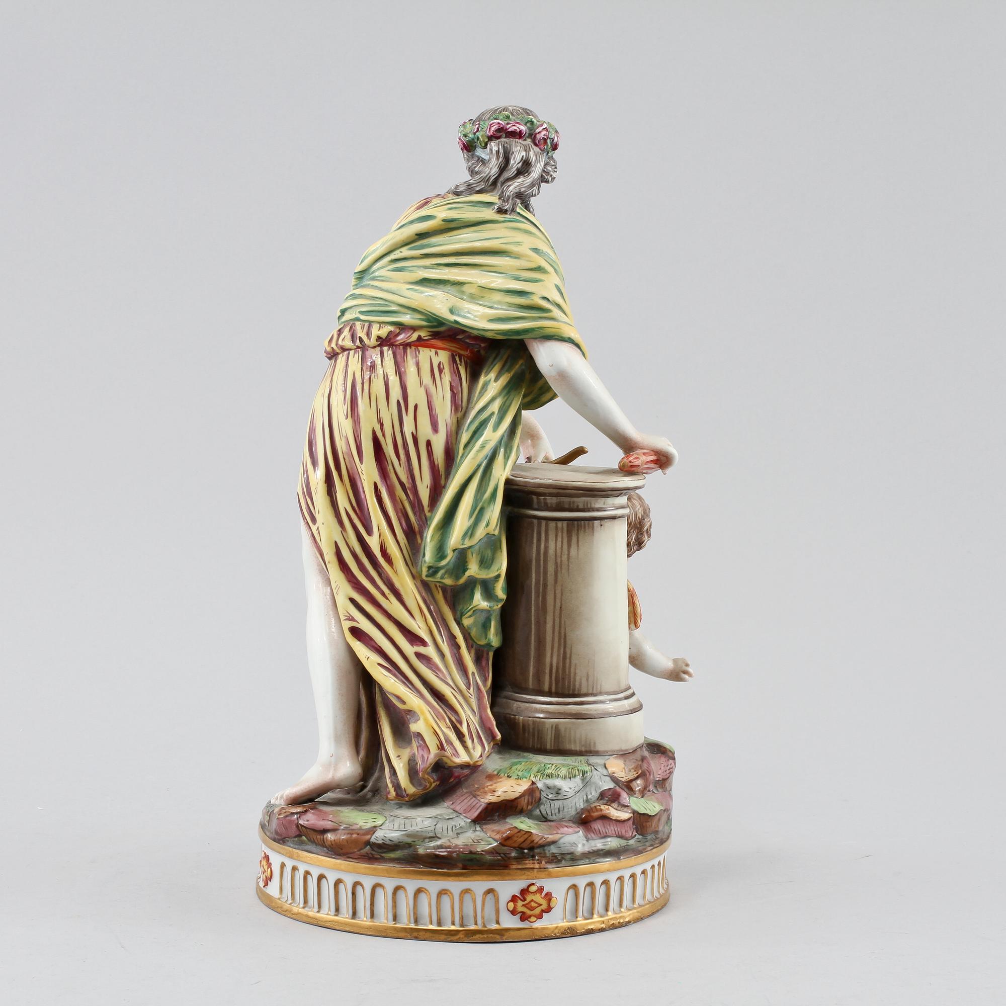 FIGURIN, porslin, Neapelliknande märke, 1900-talets första hälft.