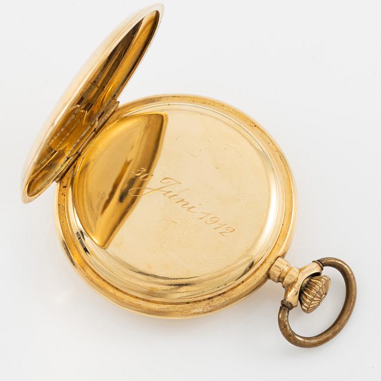 Waltham, pocket watch, hunter, 48.5 mm.