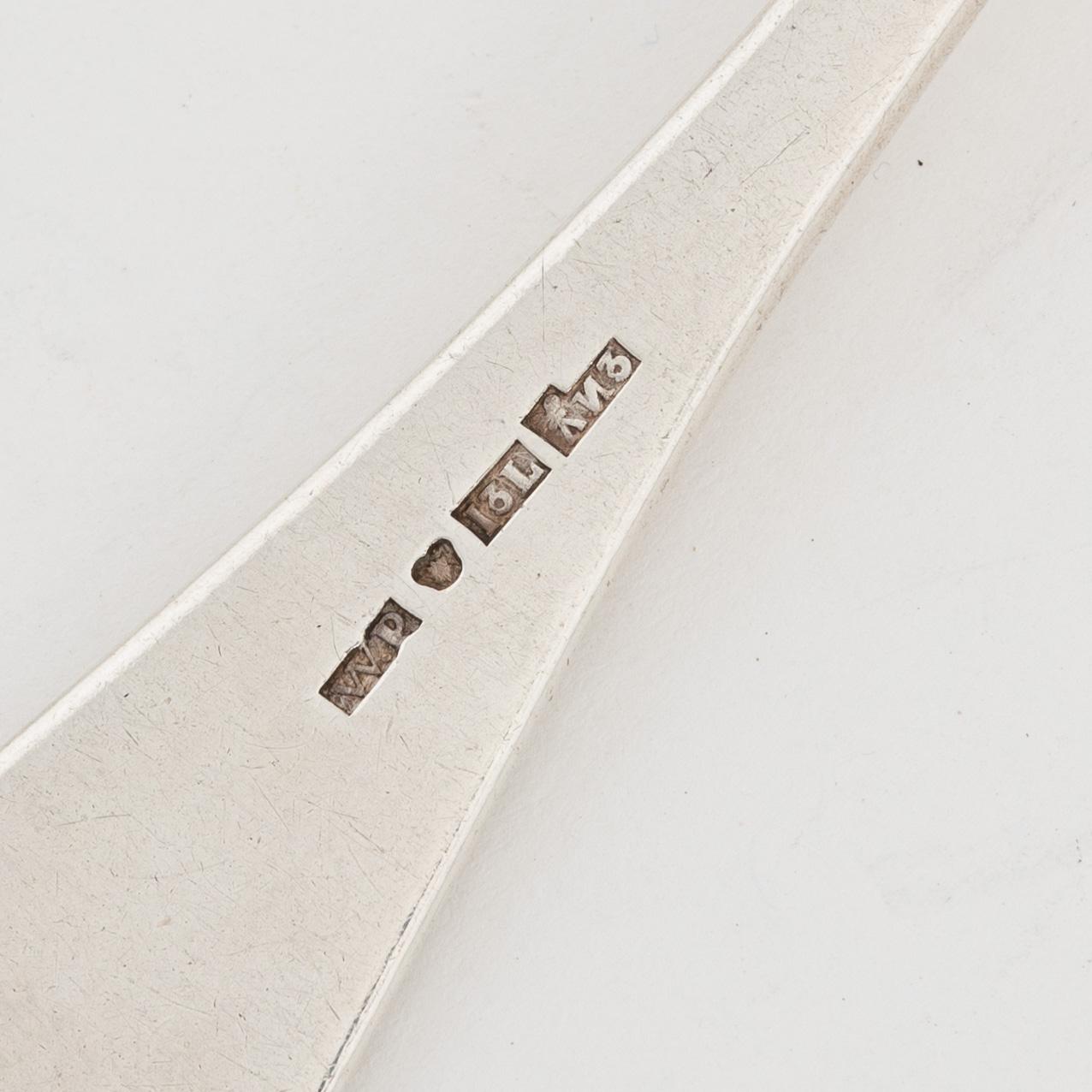 Skedar, 5 st, silver, bland annat Lars Biugg, Jönköping 1782.