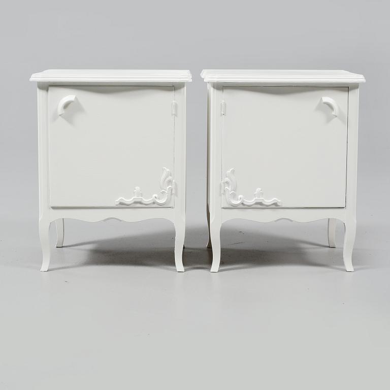 SÄNGBORD, ett par, Svensk Möbelindustri, 1900-talets andra kvartal.