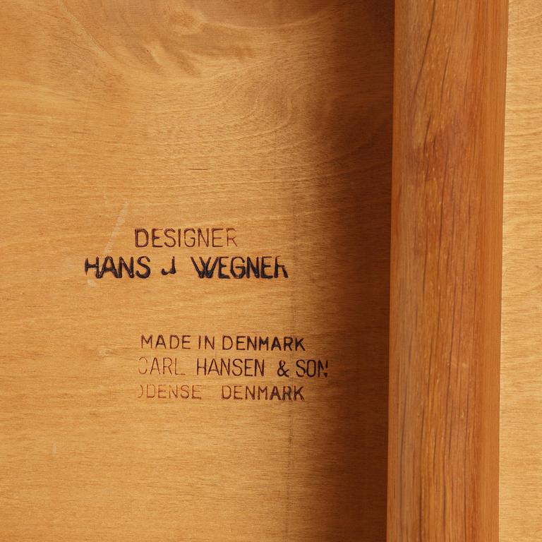 Hans J. Wegner, stolar, fyra stycken, "Savbukkestolen", Carl Hansen & Son, Danmark, 1950-60-tal.