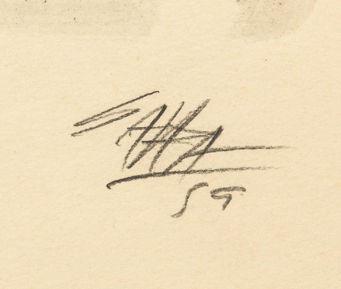 Antonio Saura, litografi signerad daterad och numrerad 59 49/50.