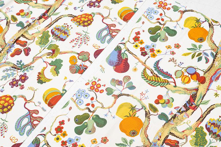 Josef Frank, Curtains, a pair, “Vegetable Tree”, Firma Svenskt Tenn.