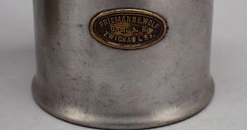 GRUVLYKTOR, metall, 2st. Bl.a. Pattersson Lamps LTD Cateshead on Tyne" 1800/1900-tal.