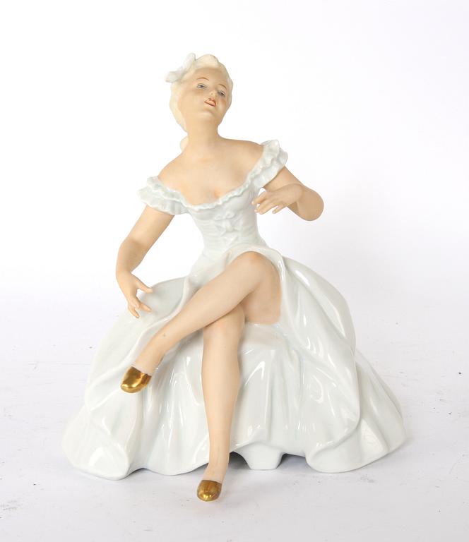 FIGURIN, porslin, Schaubach.