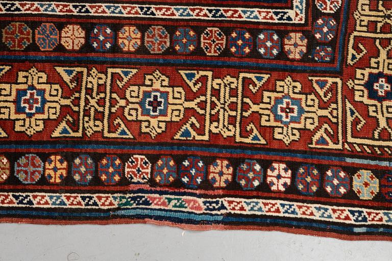 A runner antique Shirvan, probably, around 370 x 140 cm.