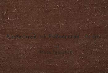 Johan Pasch Hans krets, "Stilleben med spaniel som jagar änder" ("Vattnet").