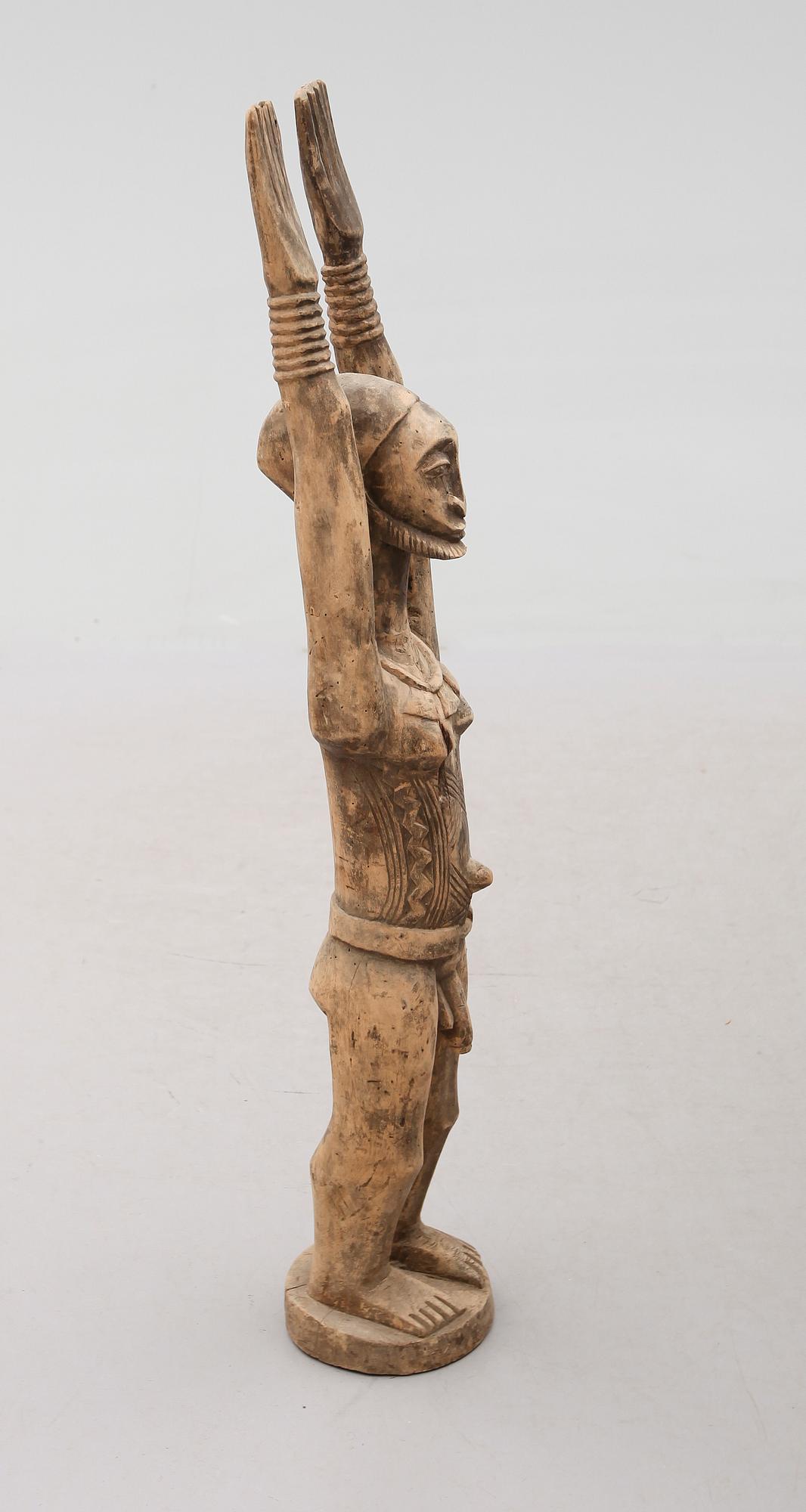 SKULPTUR, skuret trä, Afrika.