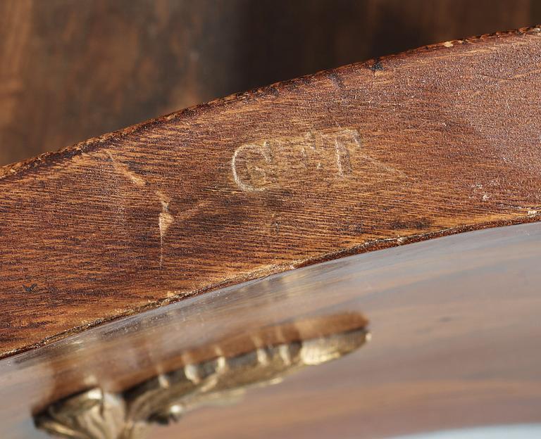 A Swedish Royal Rococo commode by G. Foltiern.