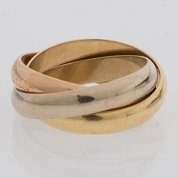 RING, Trinity, les must de Cartier. 18K guld i tre färger.
