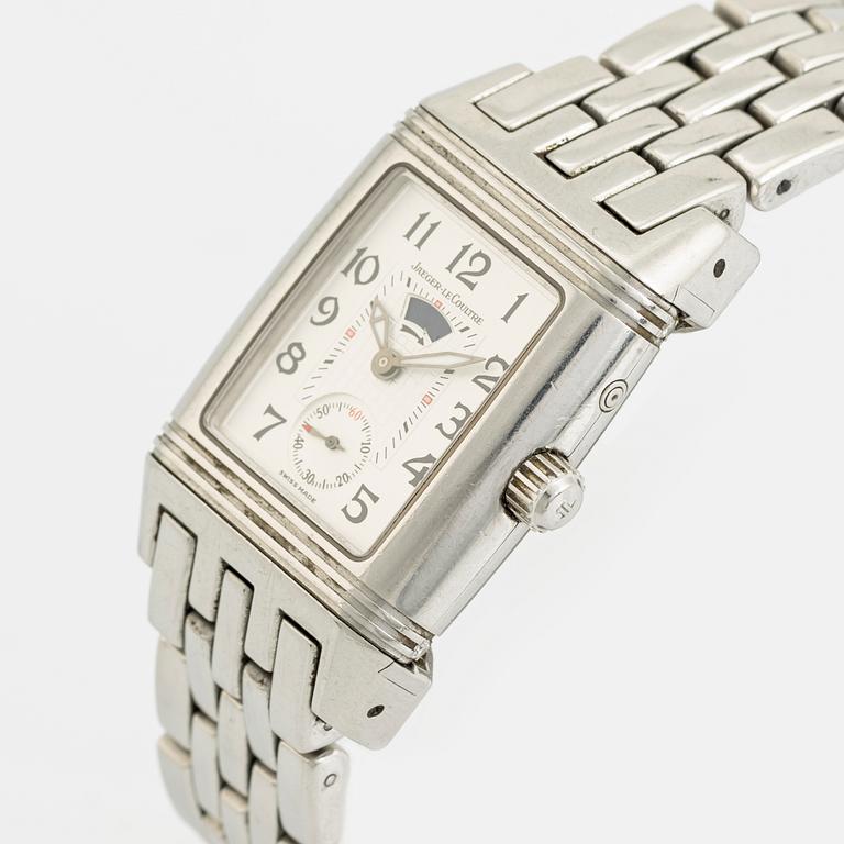 Jaeger-LeCoultre, Reverso Gran´Sport, Duo, "Diamond Bezel", armbandsur, 25 x 27 (38,5) mm.