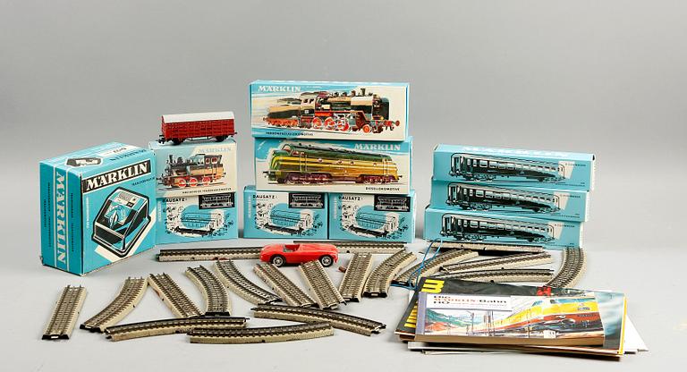 PARTI MODELLTÅG, Märklin, ca 100 delar.