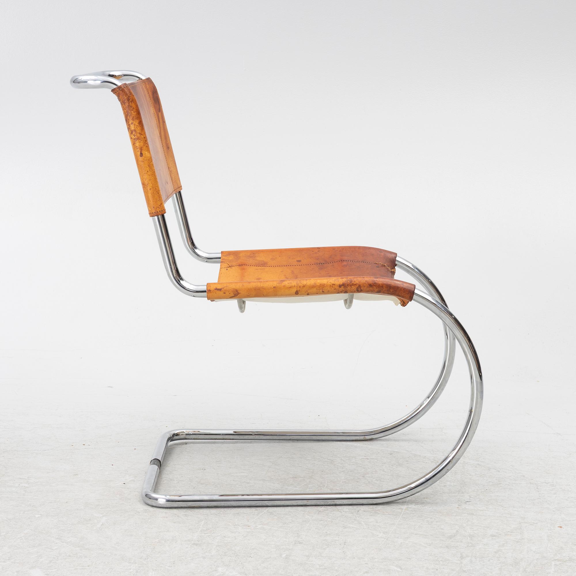 Ludwig Mies van der Rohe, Chair, "MR10", Thonet, likely 1970s.