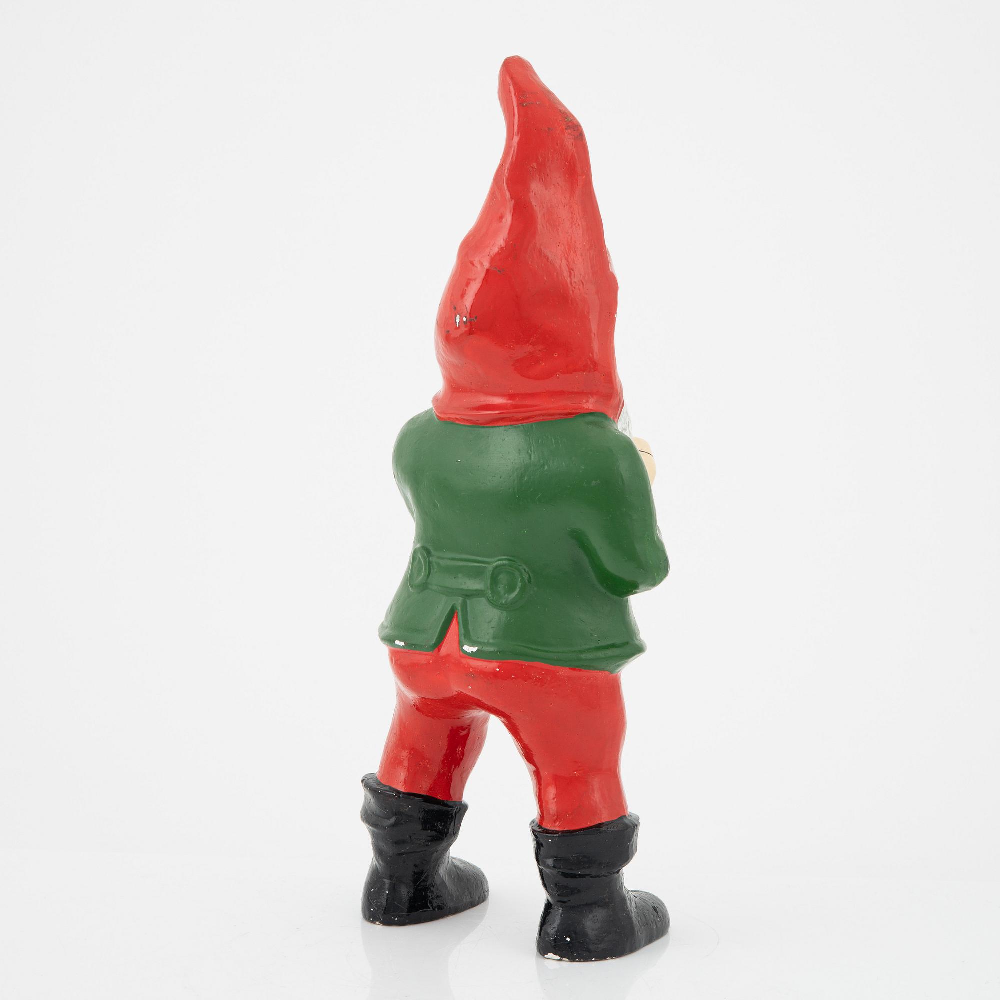 A stoneware garden gnome, first half of the 20th century.
