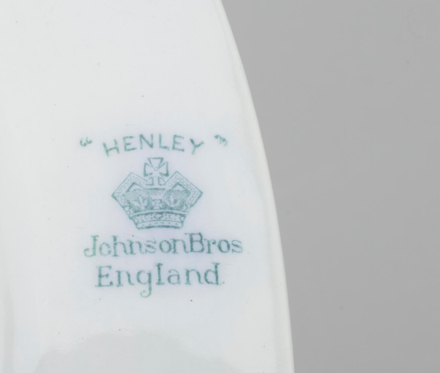 SERVIS, 99 delar, flintgods, "HENLEY" Johnson Bros England.