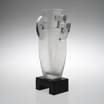 HEIKKI ORVOLA, A GLASS SCULPTURE, "Maya".