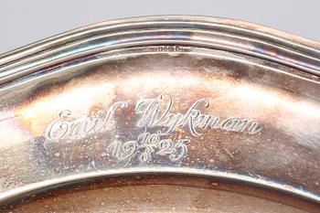 A Swedish 20th century silver plate marks of S Pettersson Linköping 1924.