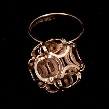 SMYCKESSET, 3 delar. 14K guld. E. Kauppi Kupittaan Kulta 1974-75. Vikt 16,7 g.