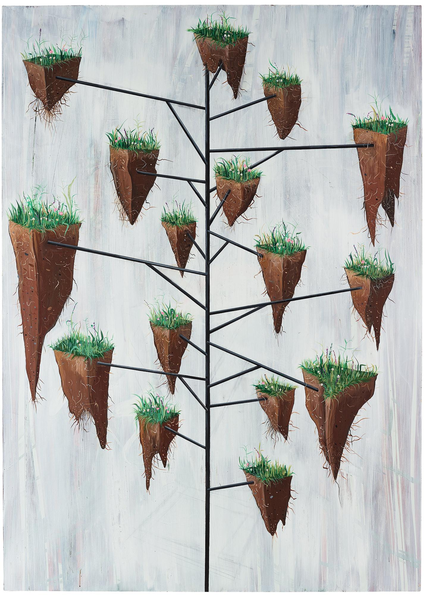 Jason Middlebrook, "Earth Tree (Study for Sculpture I Want to Make)".