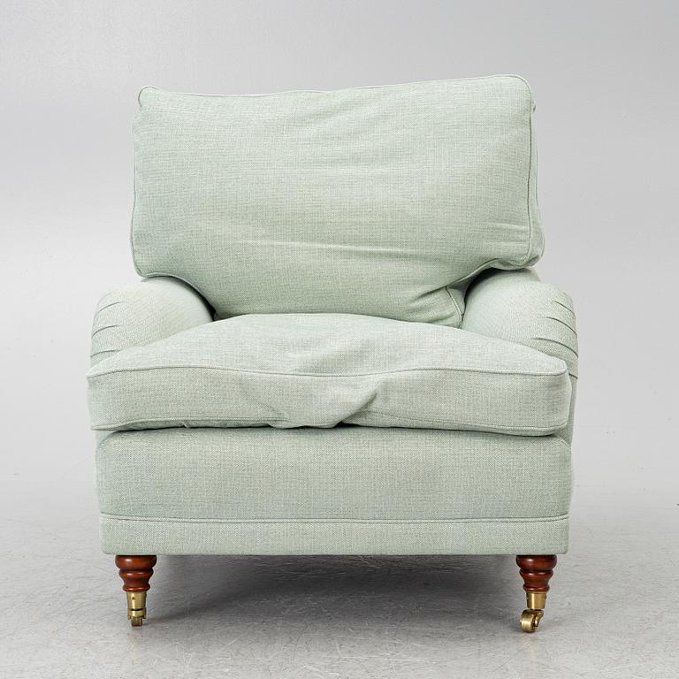 A Howard model armchair, contemporary.