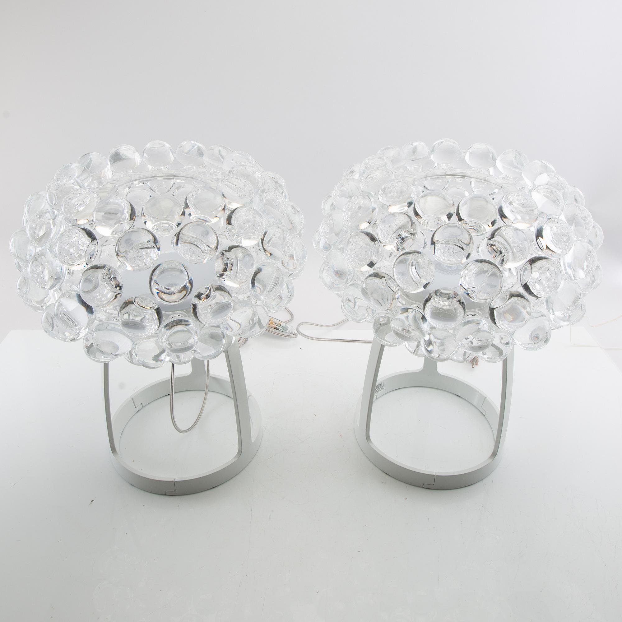 Caboche Plus LED Bordslampor, ett par, Foscarini, Italien.