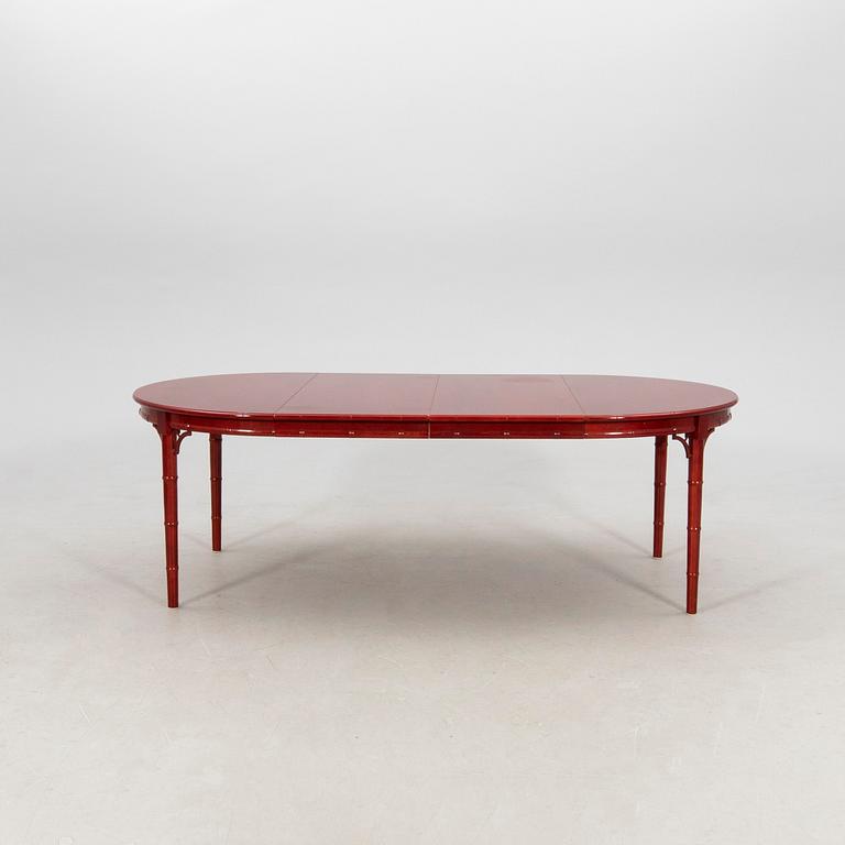 A seven-piece dining suite by Miranda of Sweden, second half of the 20th century.